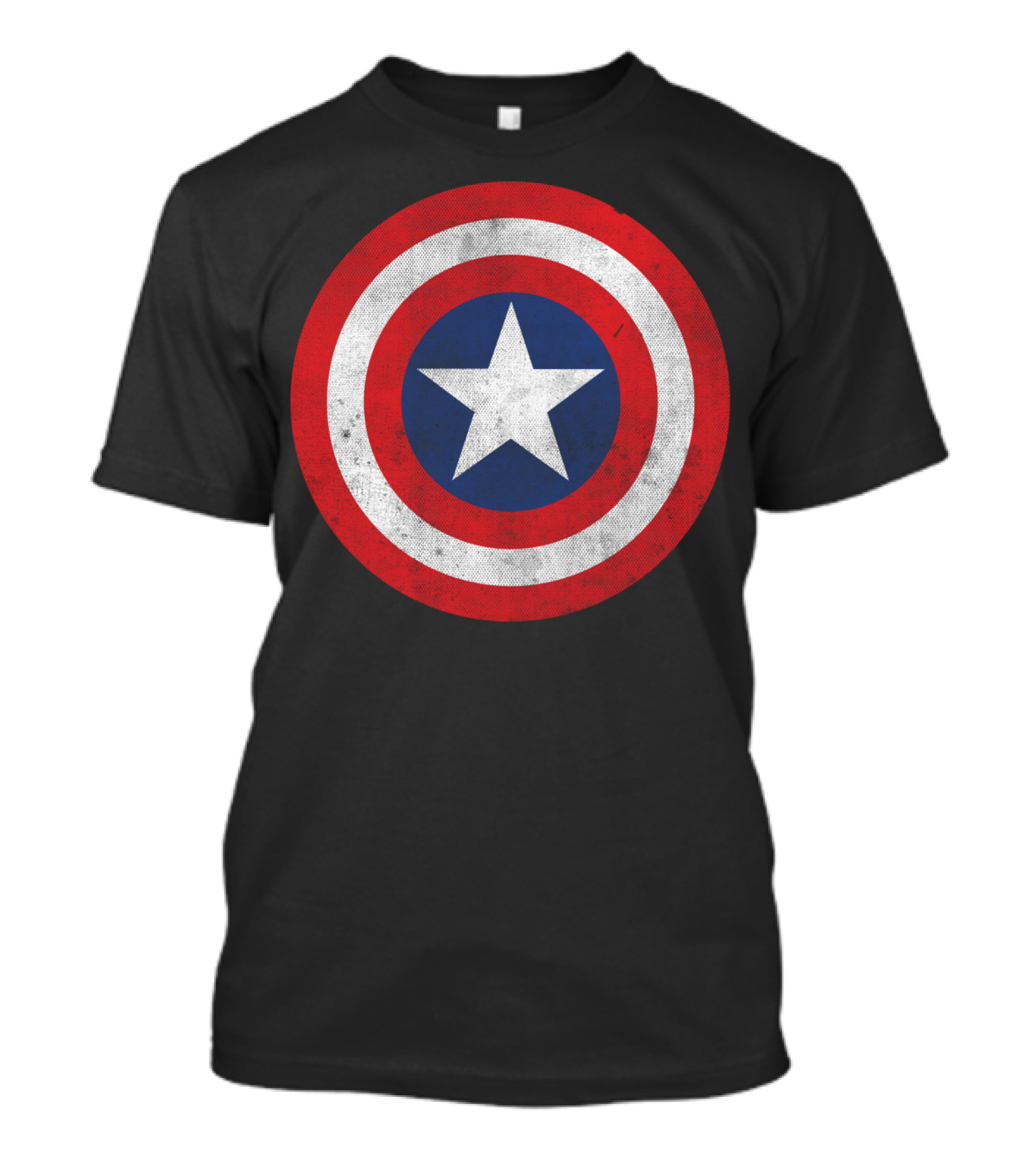 Marvel Captain America Classic Shield Iconic Symbol Red White Blue T-Shirt