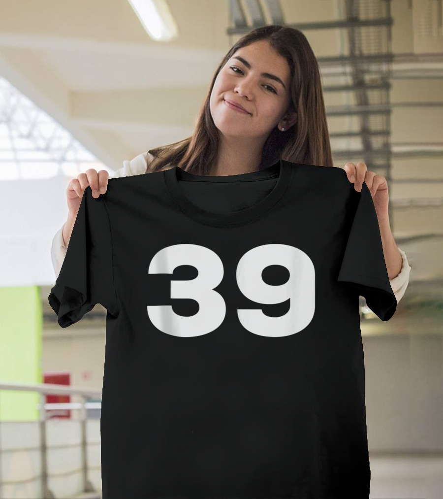 39 Number Jersey Style Sport Team Group Fan T-Shirt