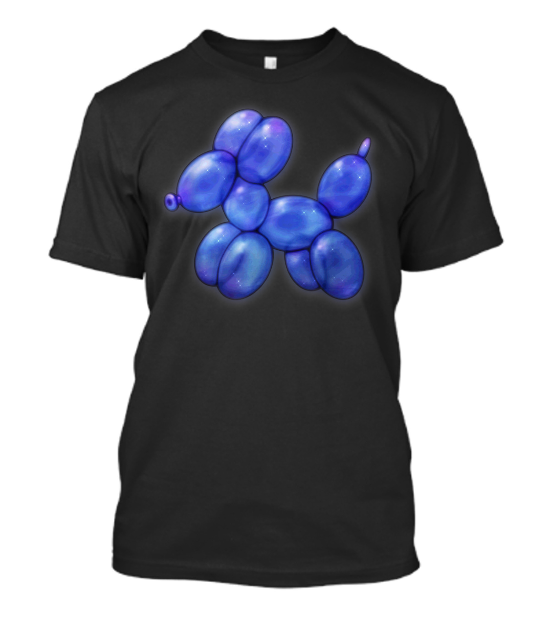 Blue Balloon Animal Dog Pastel Goth Aesthetic T-Shirt