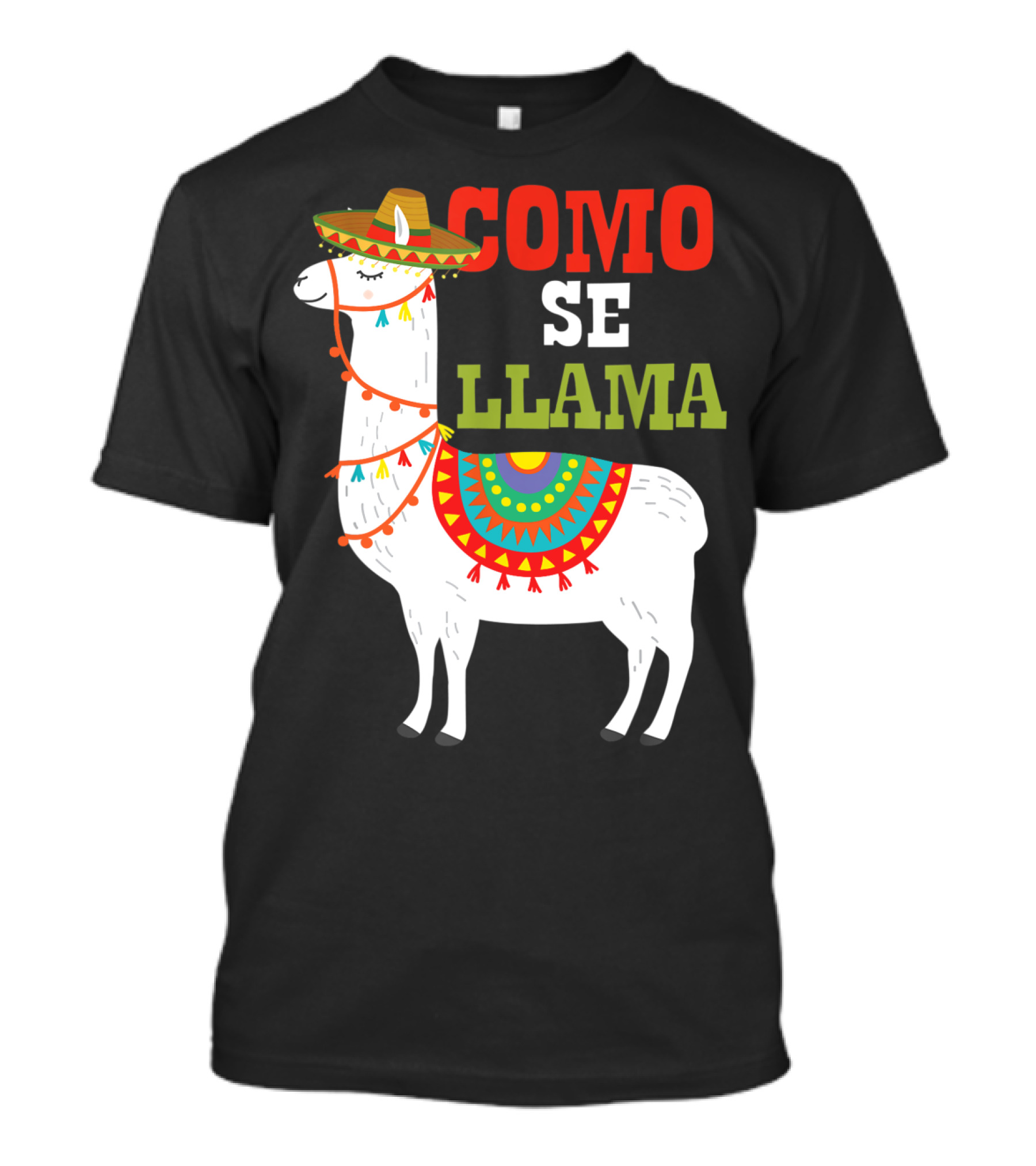 Como Se Llama Funny Mexican Llama Cinco De Mayo T-Shirt