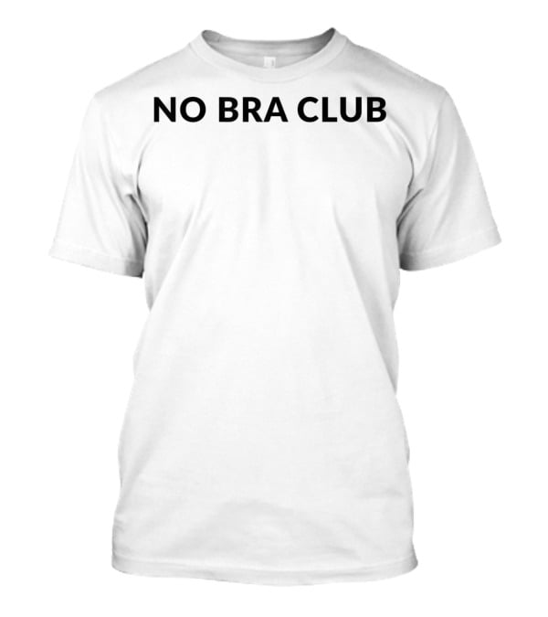 No Bra Club O Neck Crop T-Shirt