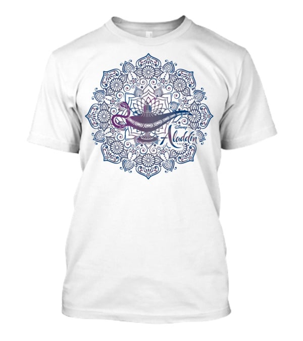 Disney Aladdin Genie Lamp Mandala T-Shirt