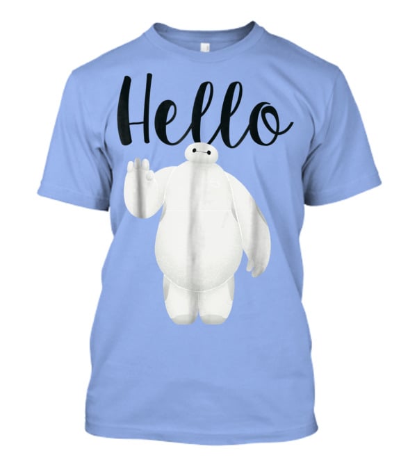 Disney Big Hero 6 Baymax Hello Wave Greetings T-Shirt