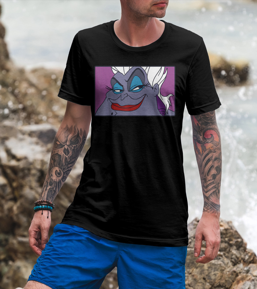 Disney Little Mermaid Ursula Pop Art Comic T-Shirt