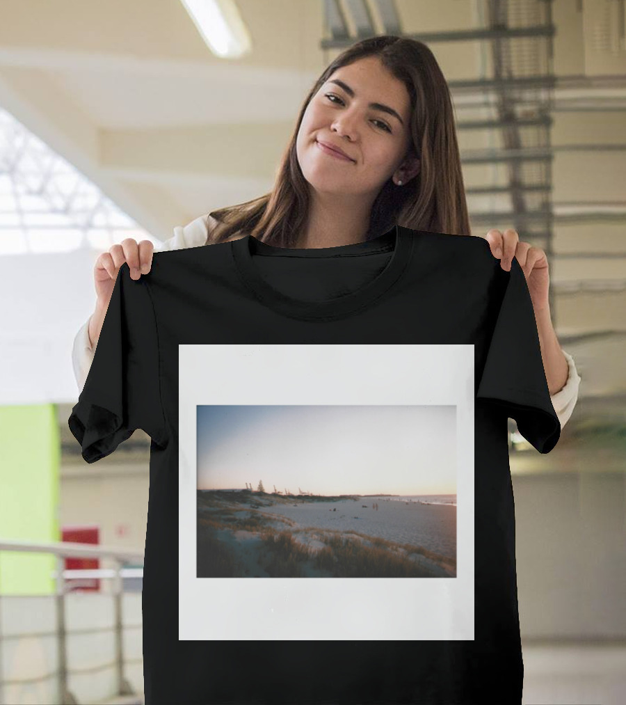 Sunset on Port Beach Dunes with Scenic Horizon T-Shirt