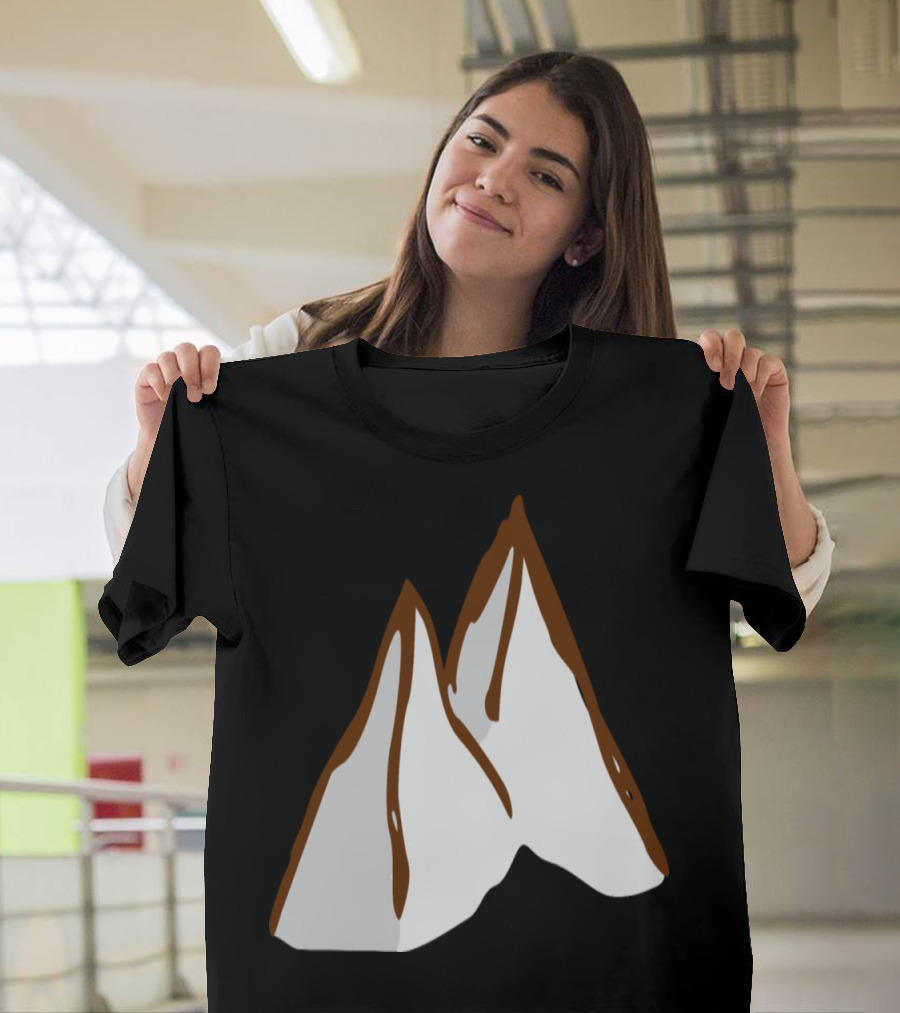 RPG Map Symbols: Stylized Mountain Peaks T-Shirt