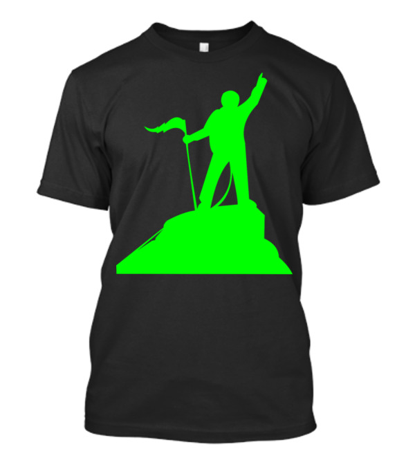 I Put The Flag On The Mountain Neon Green T-Shirt