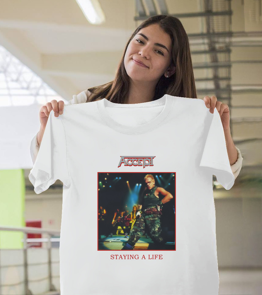 ACCEPT BAND STAYING A LIFE LIVE PERFORMANCE T-Shirt