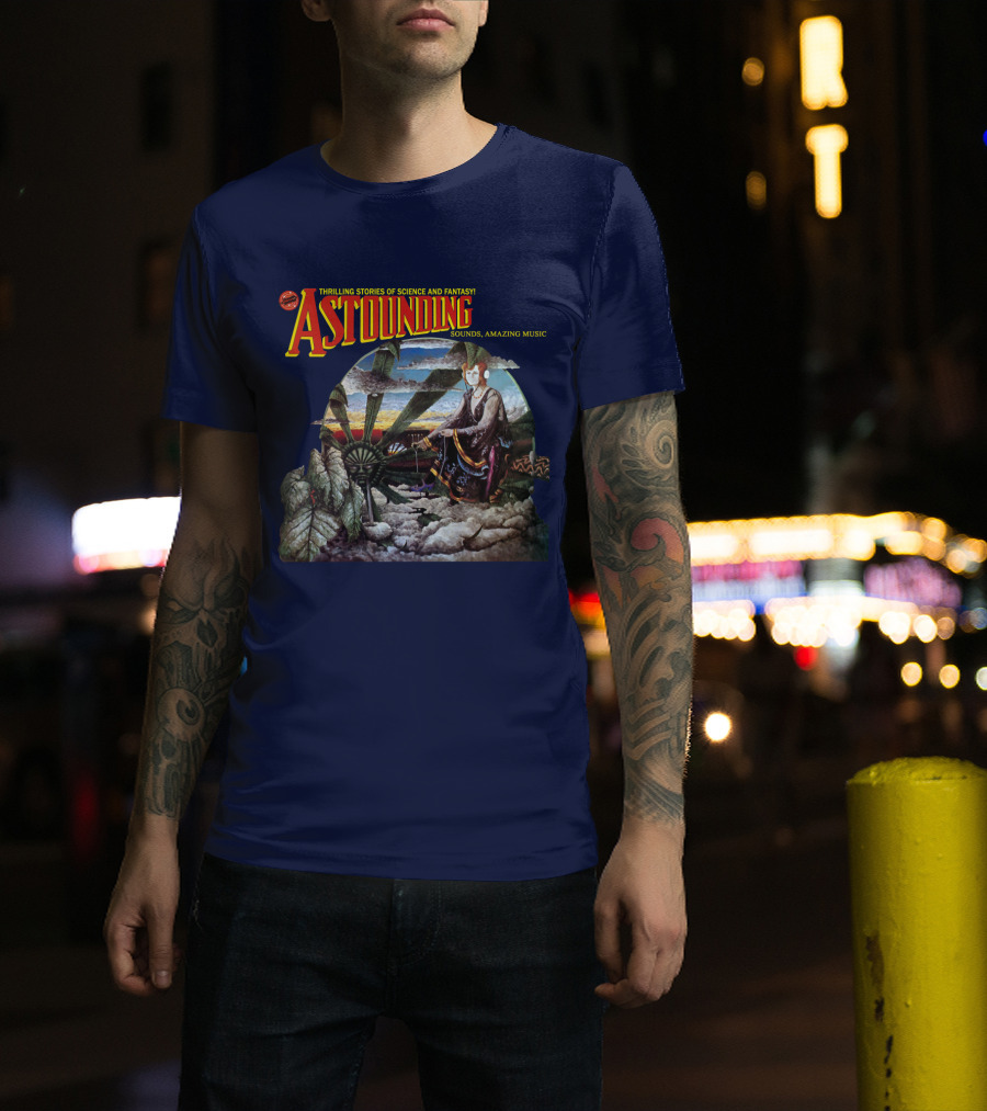 Thrilling Stories Of Science And Fantasy Astounding Sounds Amazing Music T-Shirt