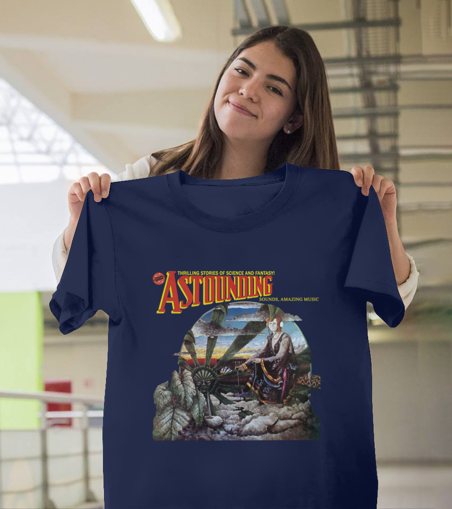 Thrilling Stories Of Science And Fantasy Astounding Sounds Amazing Music T-Shirt