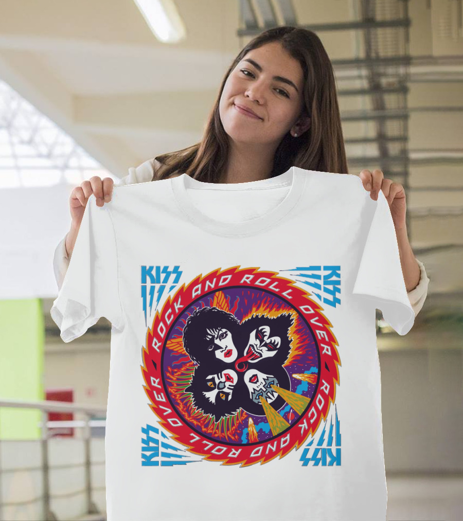 KISS Rock And Roll Over Vintage Album Cover T-Shirt