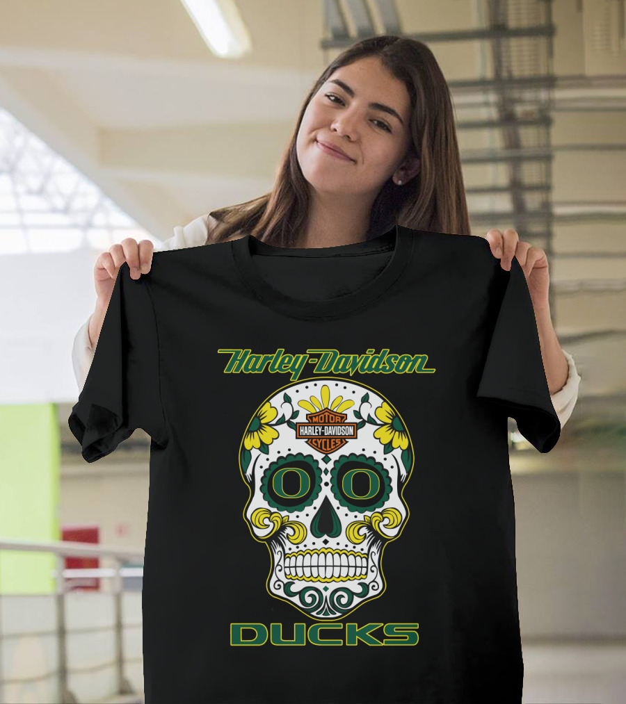 Harley Davidson Motor Cycles Ducks Oregon Hd0305 T-Shirt