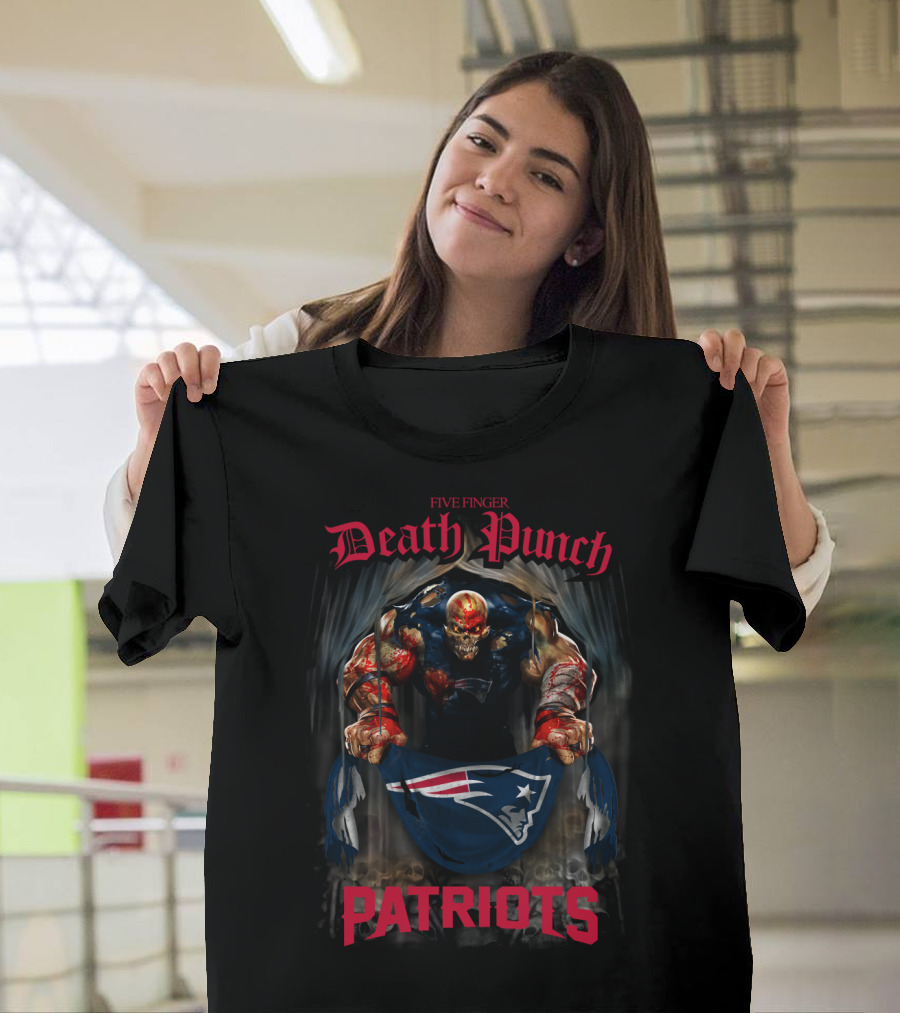 Five Finger Death Punch New England Patriots T-Shirt