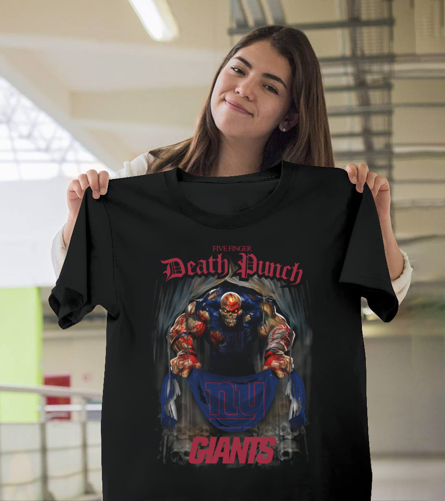 Five Finger Death Punch New York Giants Collaboration T-Shirt