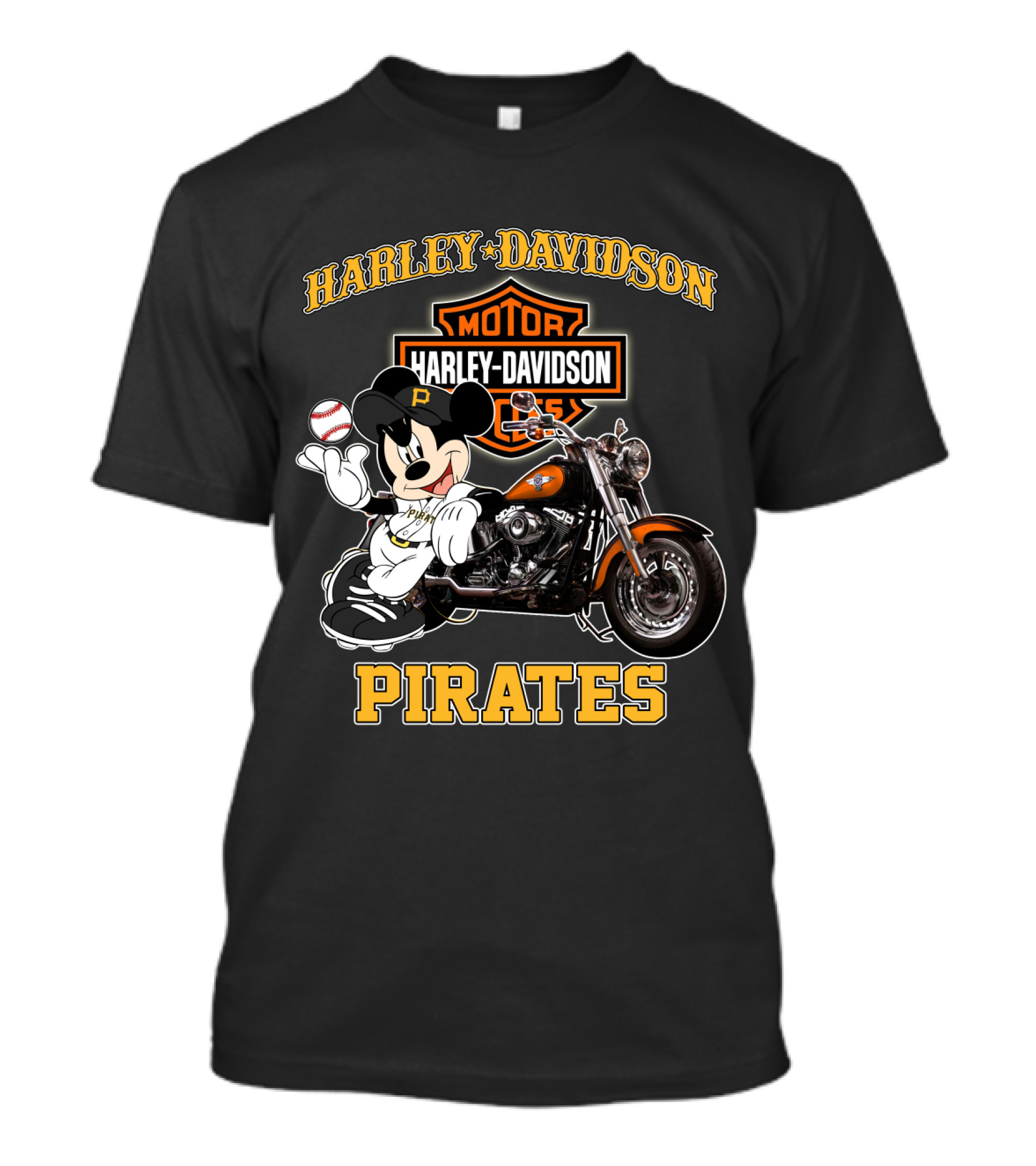 Harley Davidson Motor Cycles Pirates T-Shirt