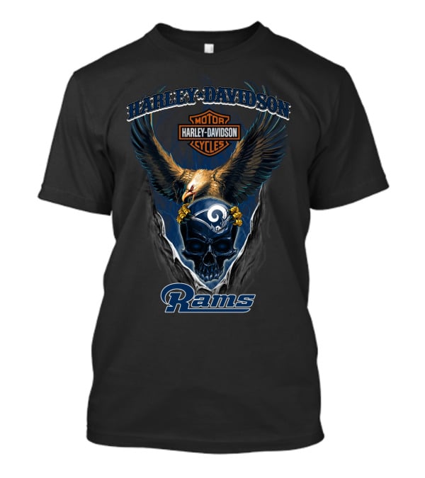 Harley Davidson Motor Cycles Rams T-Shirt