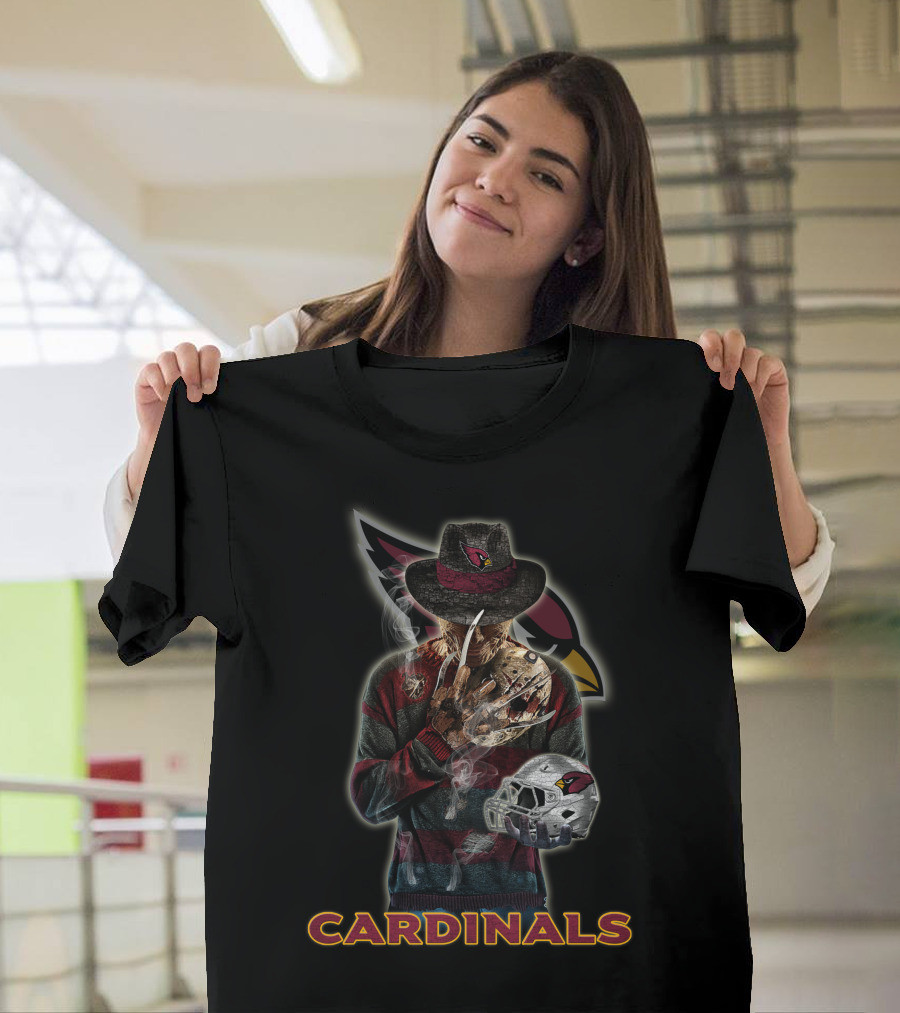 Cardinals Freddy Krueger Arizona Cardinals Football Fan T-Shirt