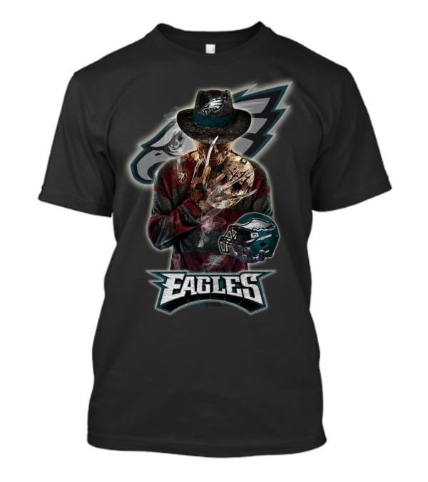 Philadelphia Eagles Freddy Krueger Crossover Fan T-Shirt