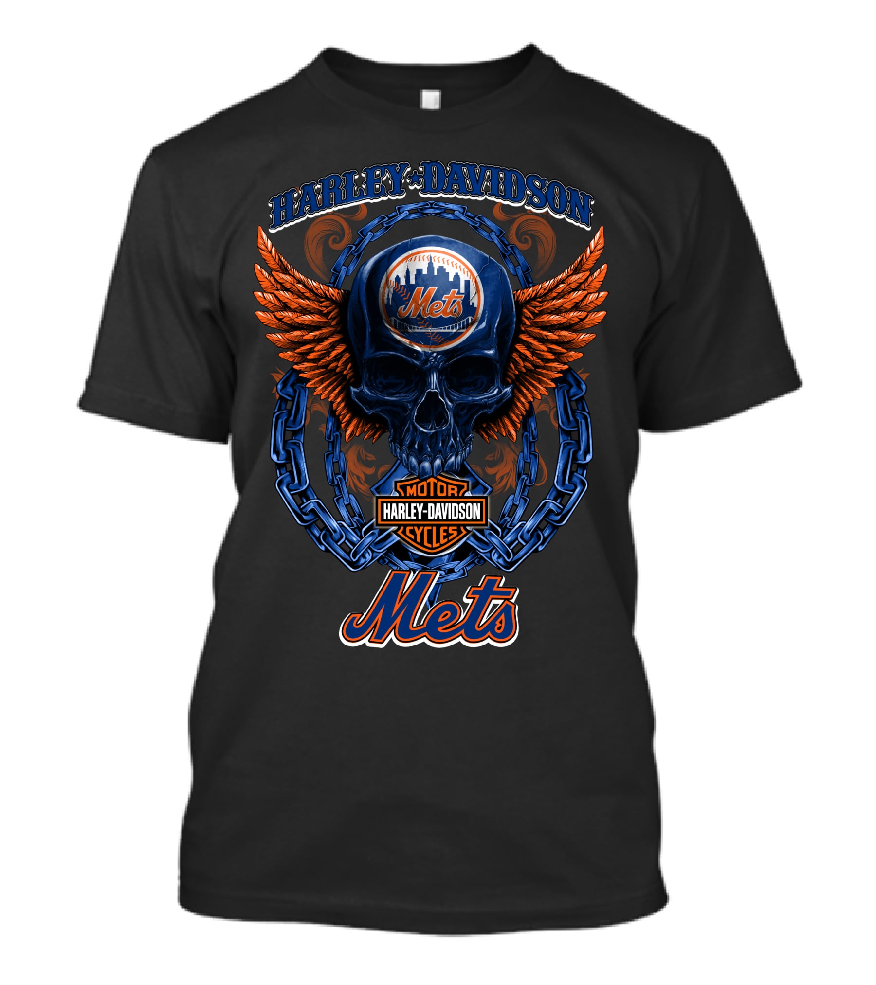 Harley Davidson New York Mets Motor Cycles Hd T8M5 T-Shirt