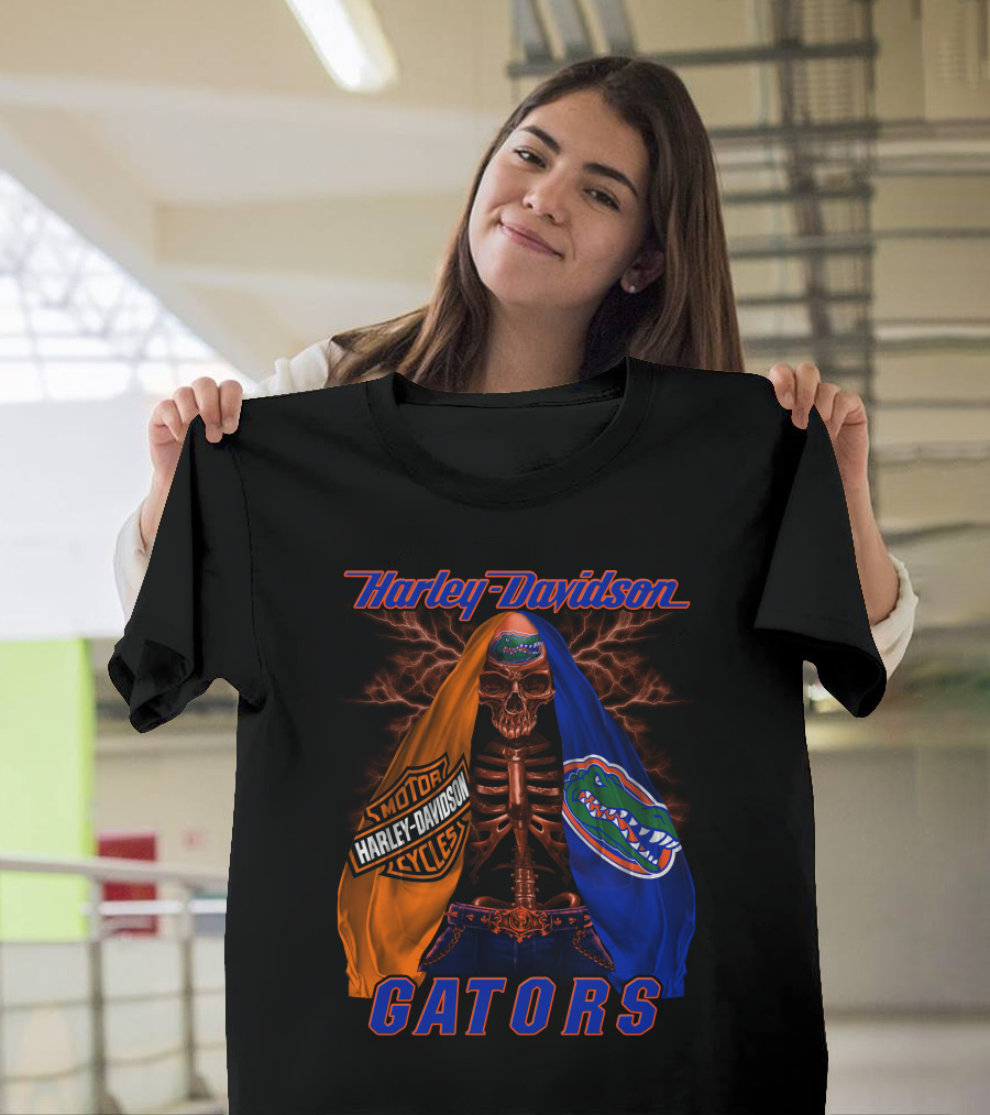 Harley Davidson Florida Gators Skeleton Hd M2D23 T-Shirt