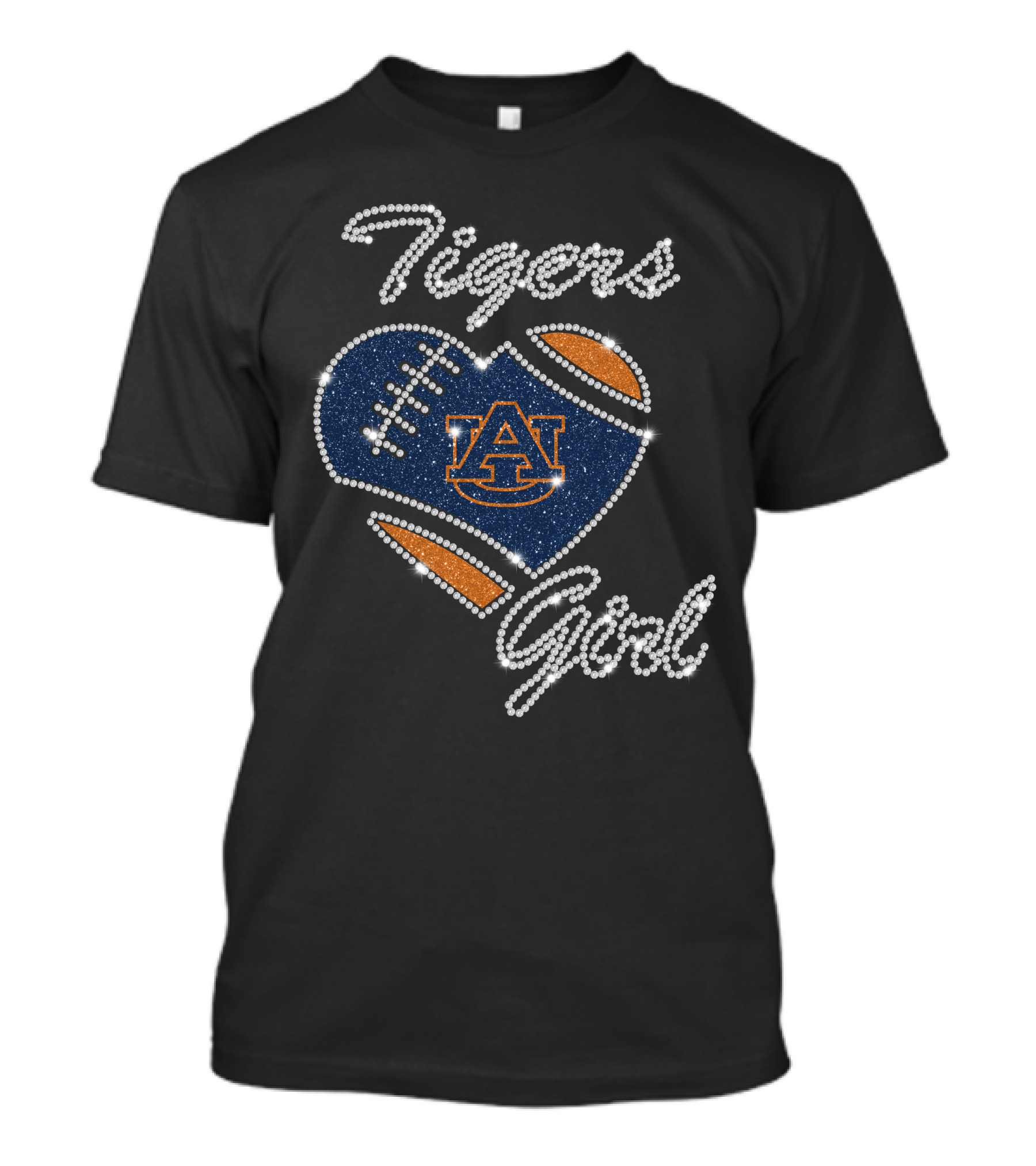 Auburn Tigers Girl Heart Football DNTee25 T-Shirt