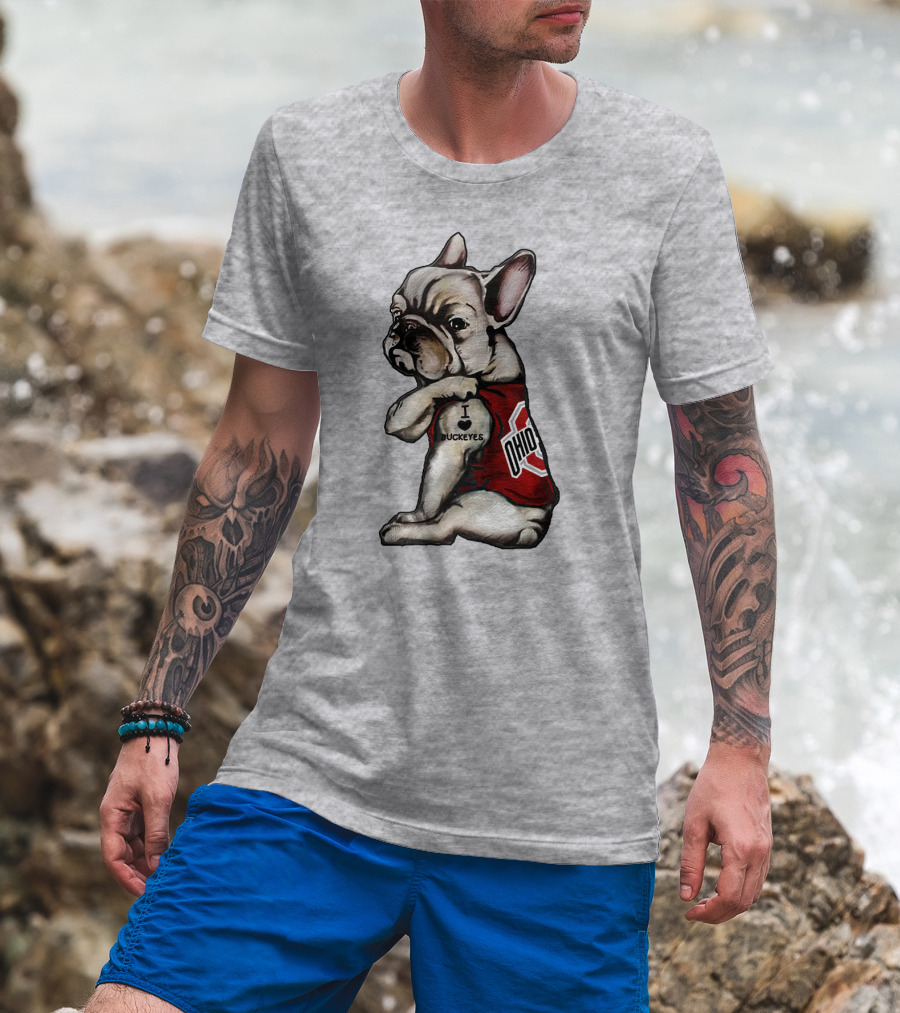 Ohio Bulldog I Love Buckeyes OSU T-Shirt