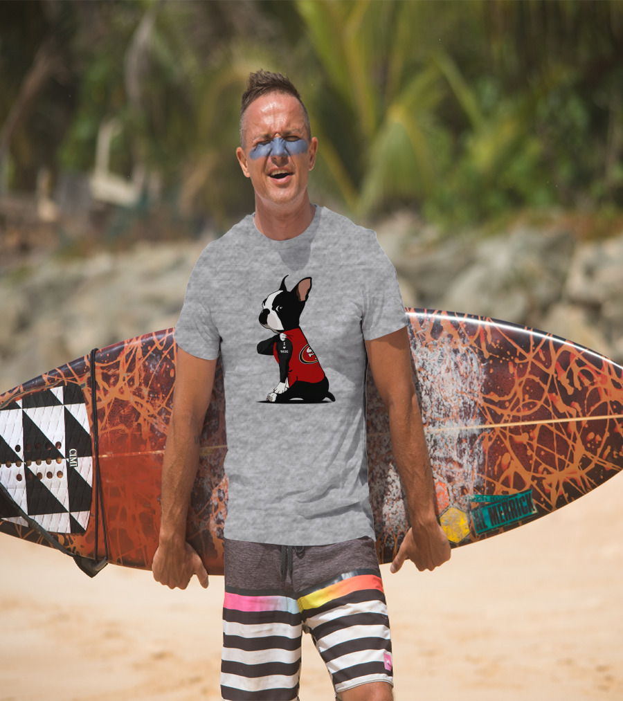 San Francisco 49ers Bulldog I Love 49ers T-Shirt