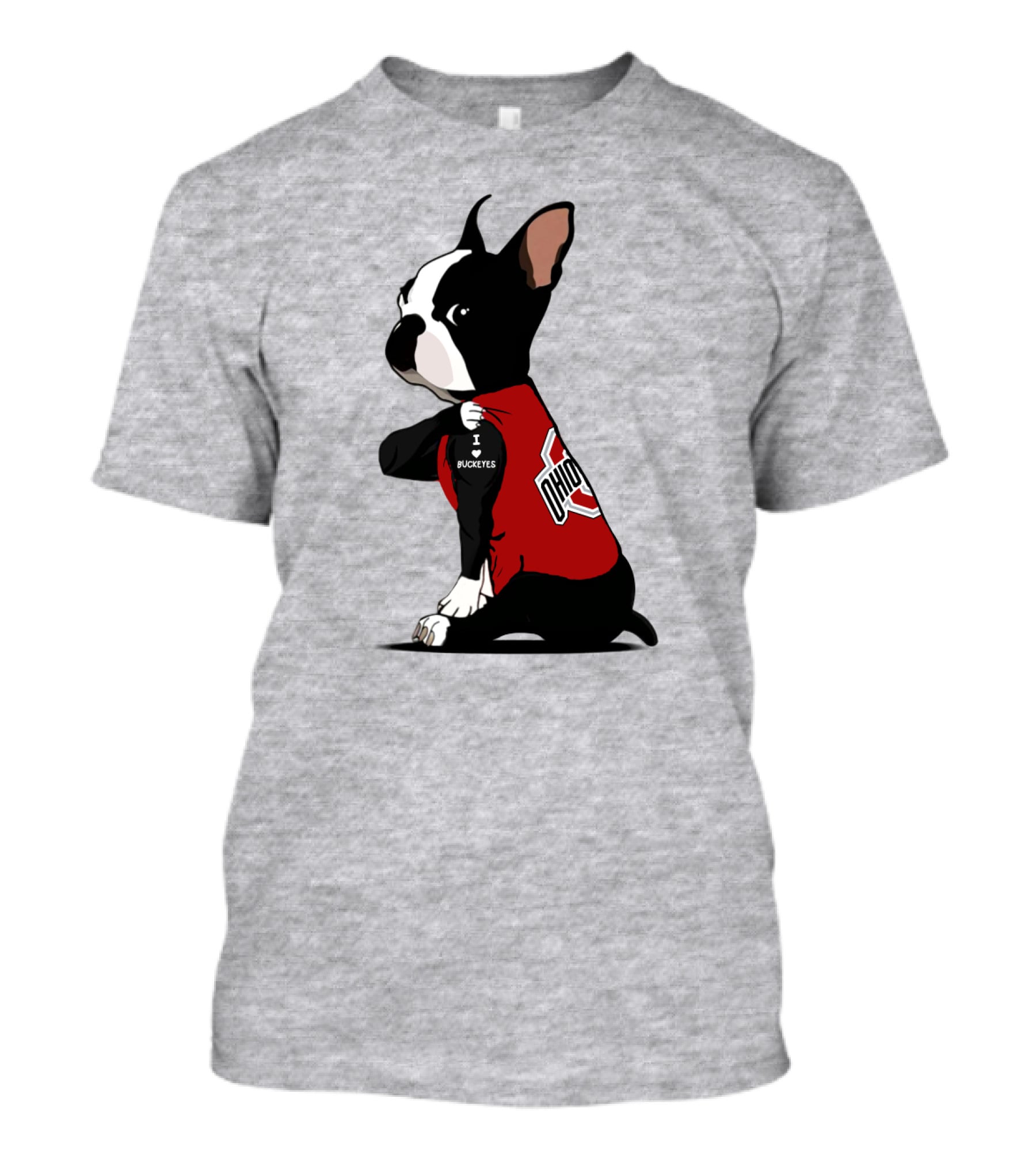 Ohio State Buckeyes Bulldog I Love Buckeyes T-Shirt