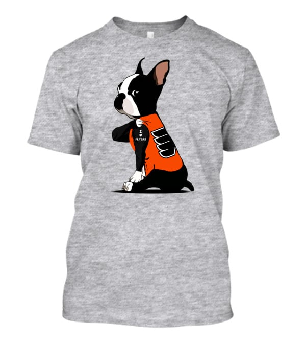 Philadelphia Flyers Bulldog I Love Flyers T-Shirt