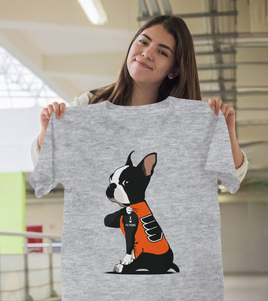 Philadelphia Flyers Bulldog I Love Flyers T-Shirt