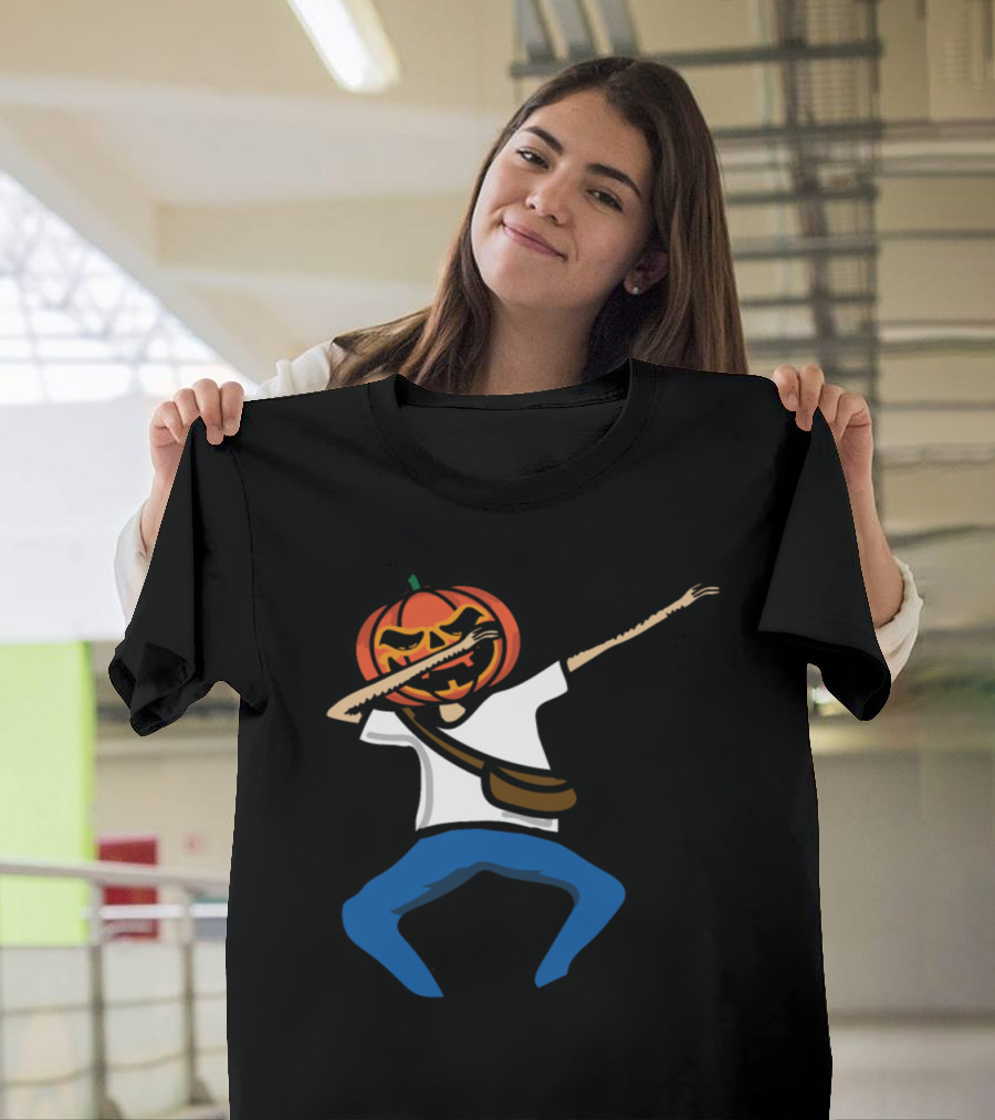 PUMPKIN DAB MAILMAN HALLOWEEN COSTUME DANCE T-Shirt