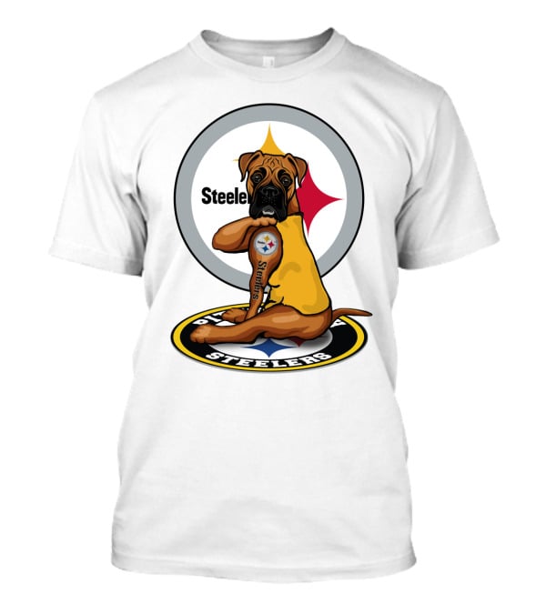 Steelers Boxer Dog Nfl T-Shirt