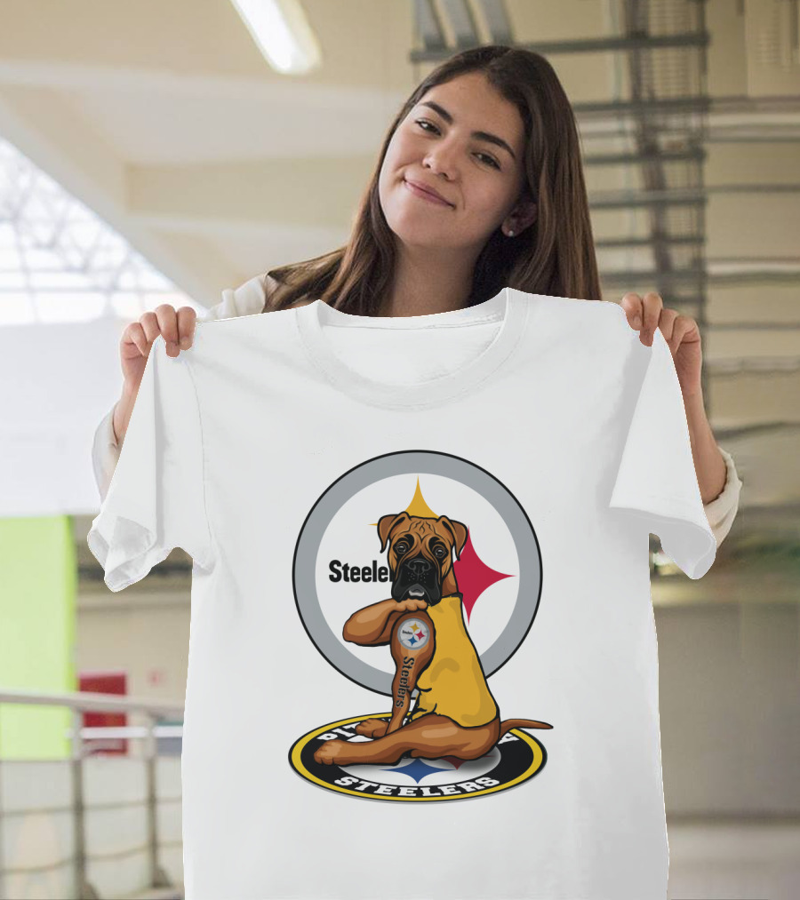 Steelers Boxer Dog Nfl T-Shirt