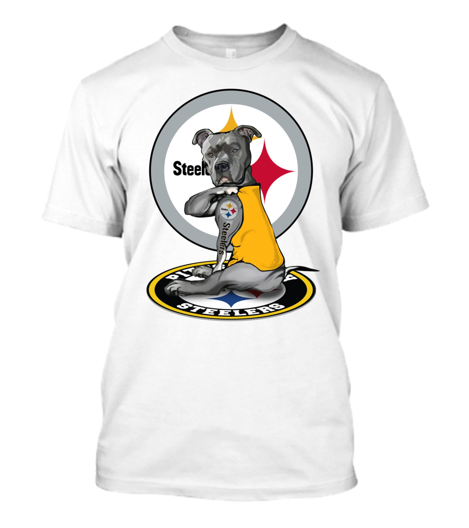 Steelers Pitbull Tattoo Steelers T-Shirt