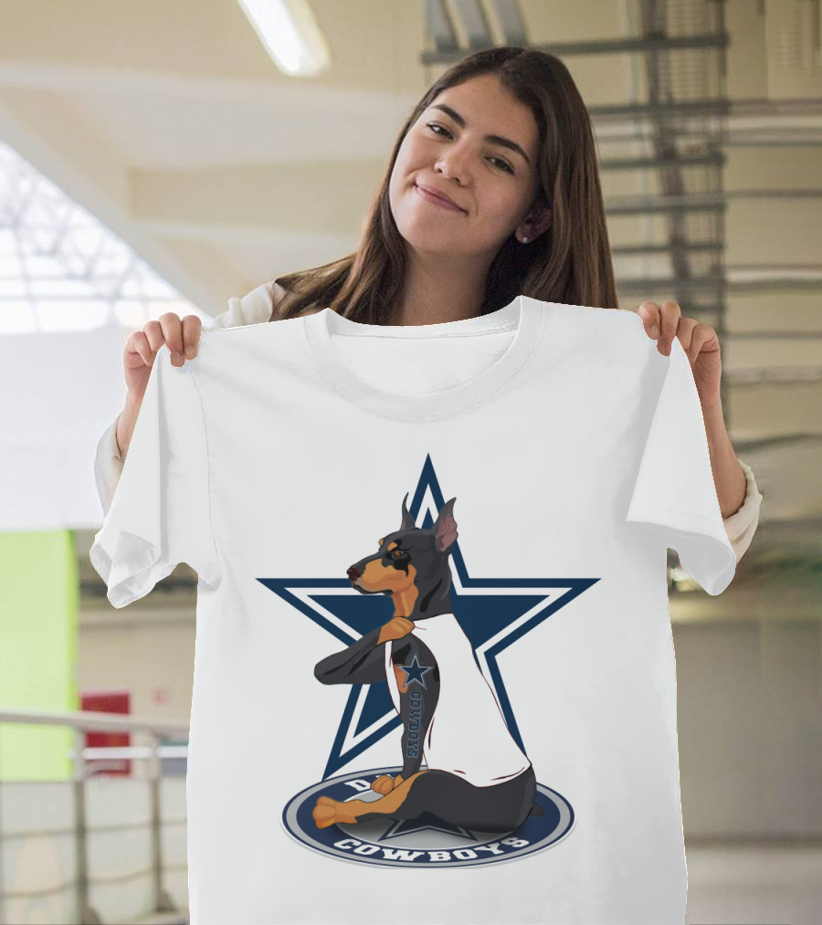 Dallas Cowboys Dobermann NFL Star T-Shirt