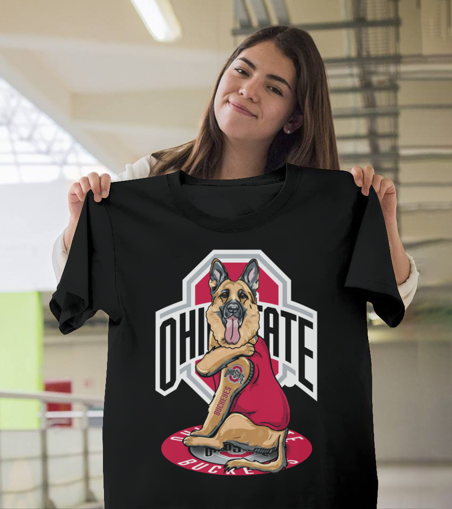Ohio State Buckeyes German Shepherd T-Shirt