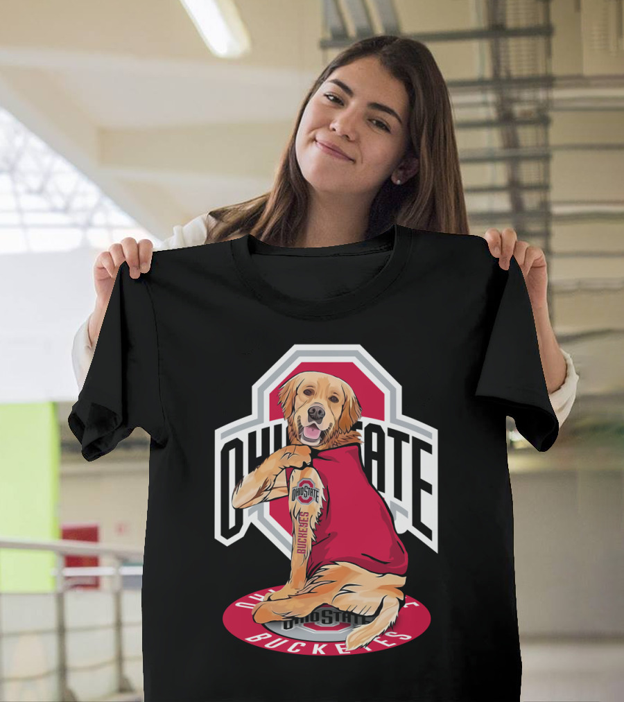 Ohio State Buckeyes Golden Retriever T-Shirt