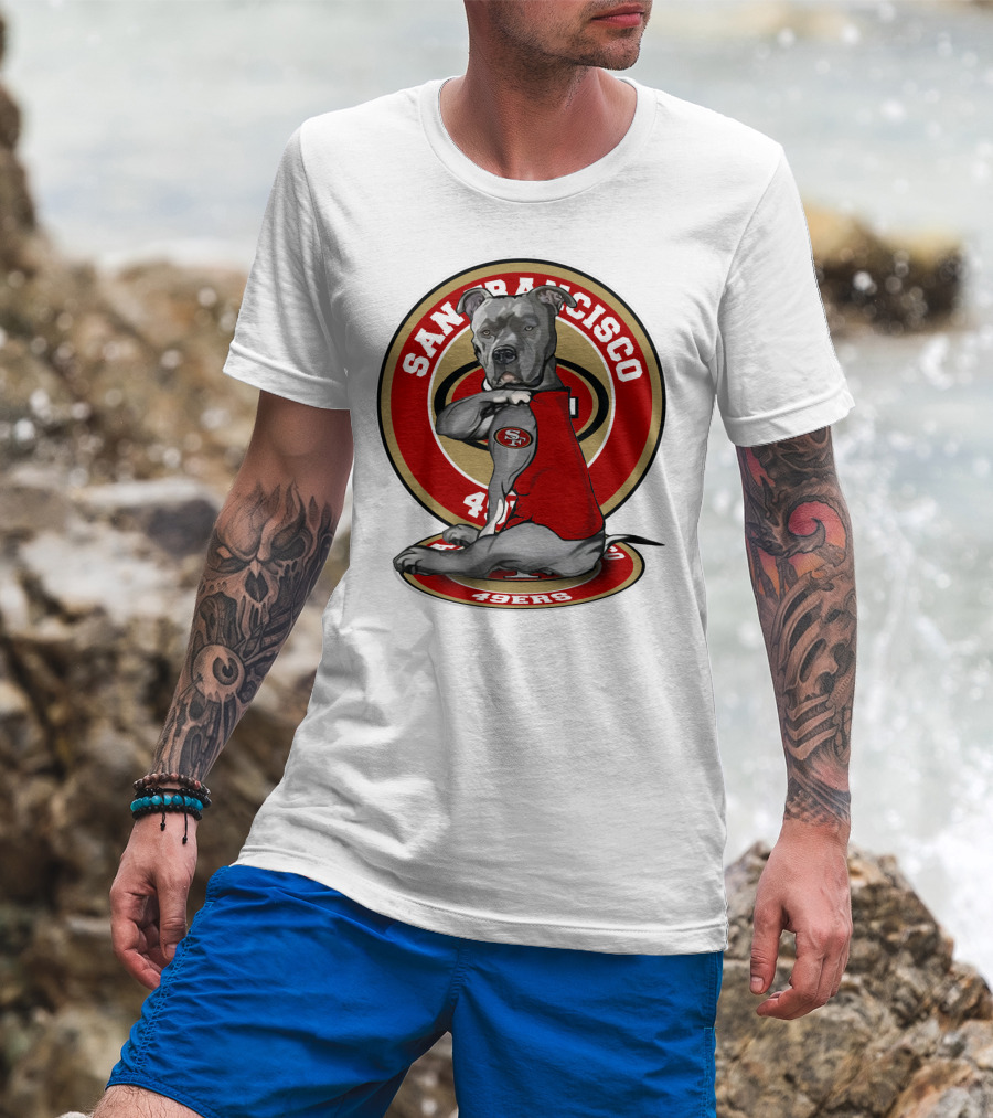 San Francisco 49ers Pitbull Nfl Team Spirit T-Shirt