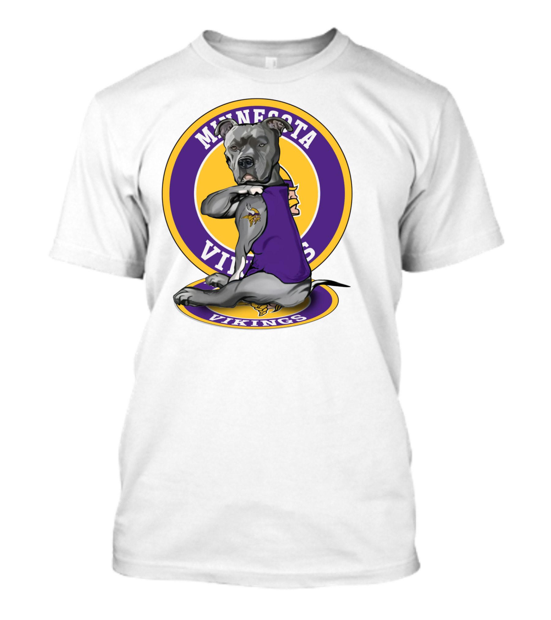 Minnesota Vikings Pitbull T-Shirt