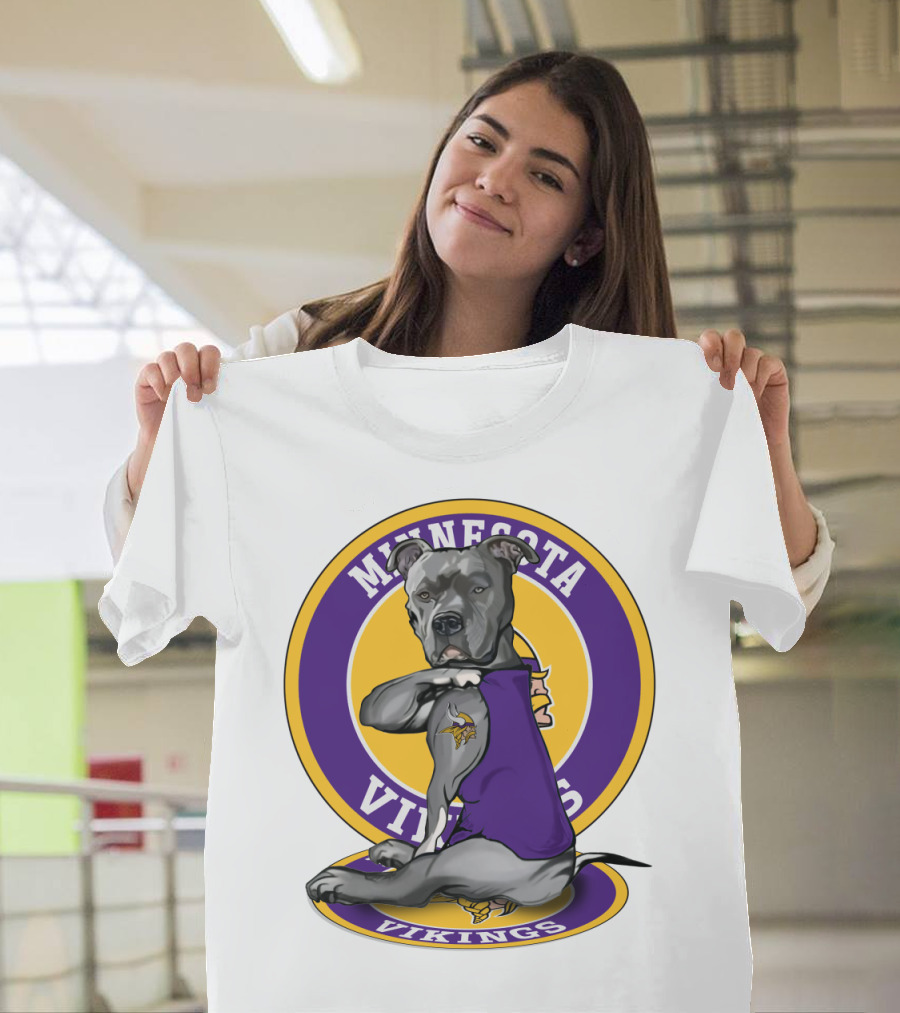Minnesota Vikings Pitbull T-Shirt