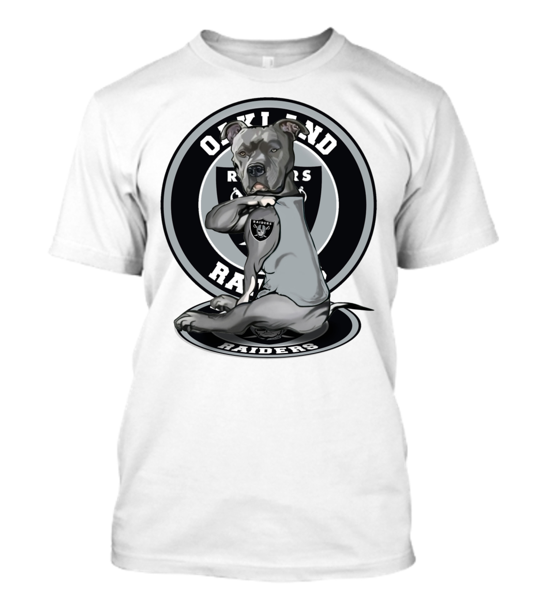 Oakland Raiders Pitbull Fan T-Shirt