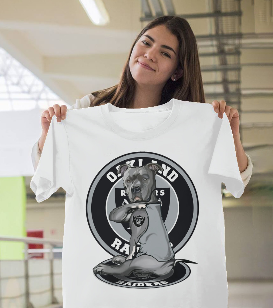 Oakland Raiders Pitbull Fan T-Shirt