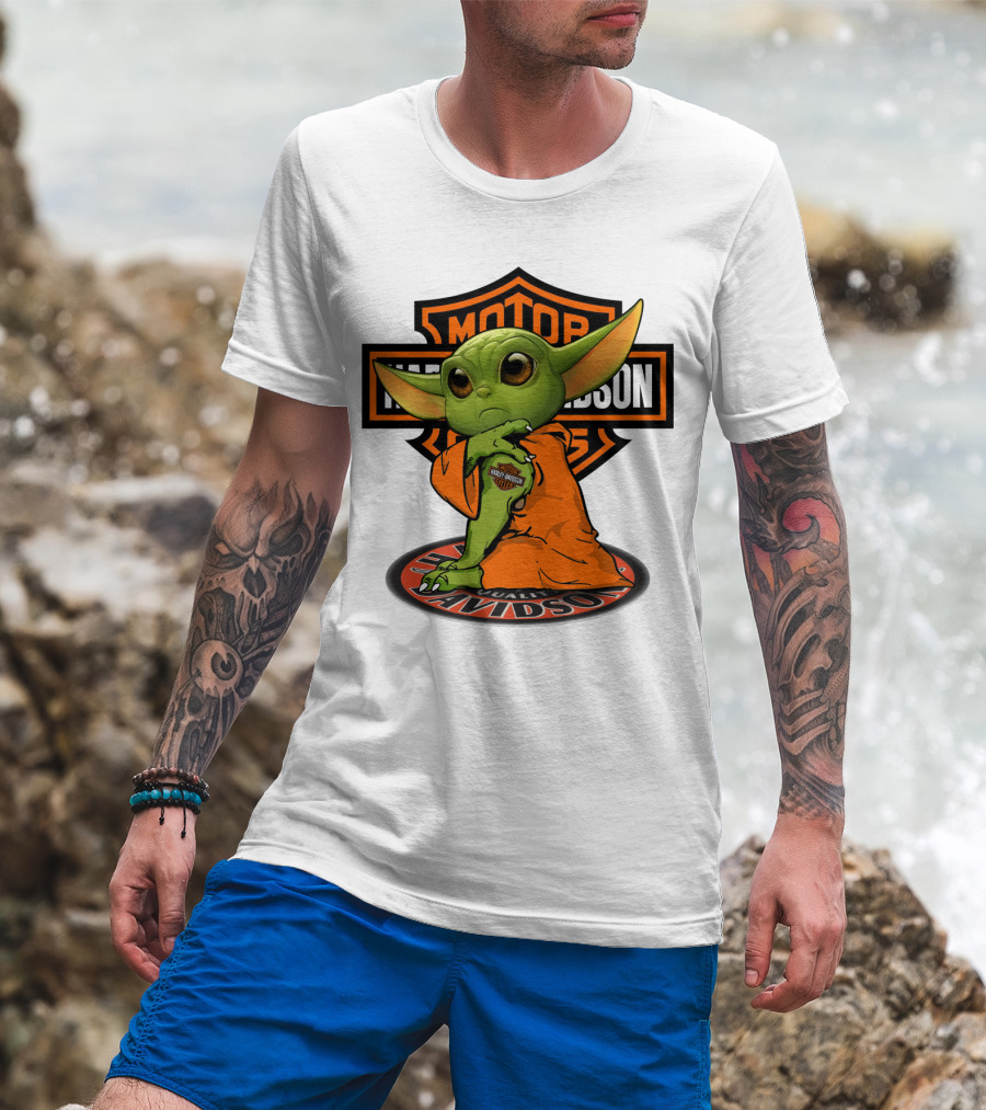 Harley Davidson Yoda Motorcycles T-Shirt