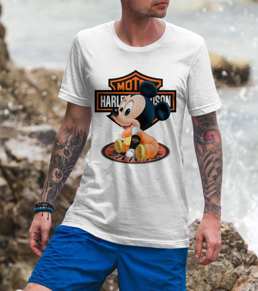 Harley Davidson Moto Mickey Mouse T-Shirt