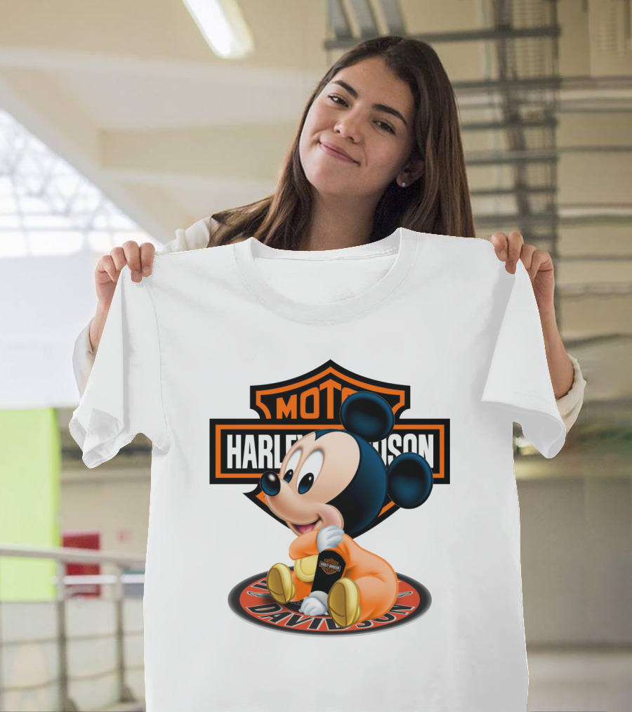 Harley Davidson Moto Mickey Mouse T-Shirt