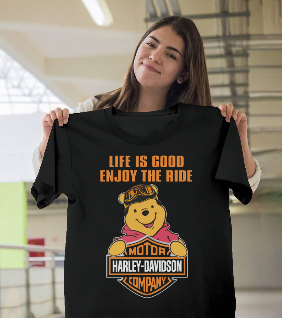 Life Is Good Enjoy The Ride Harley Davidson Company T-Shirt