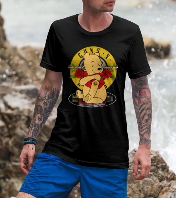 Guns N’ Roses Pooh Bear Mashup T-Shirt