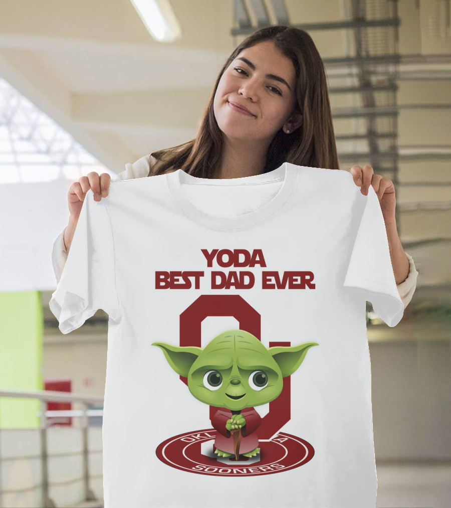 Yoda Best Dad Ever Oklahoma Sooners T-Shirt