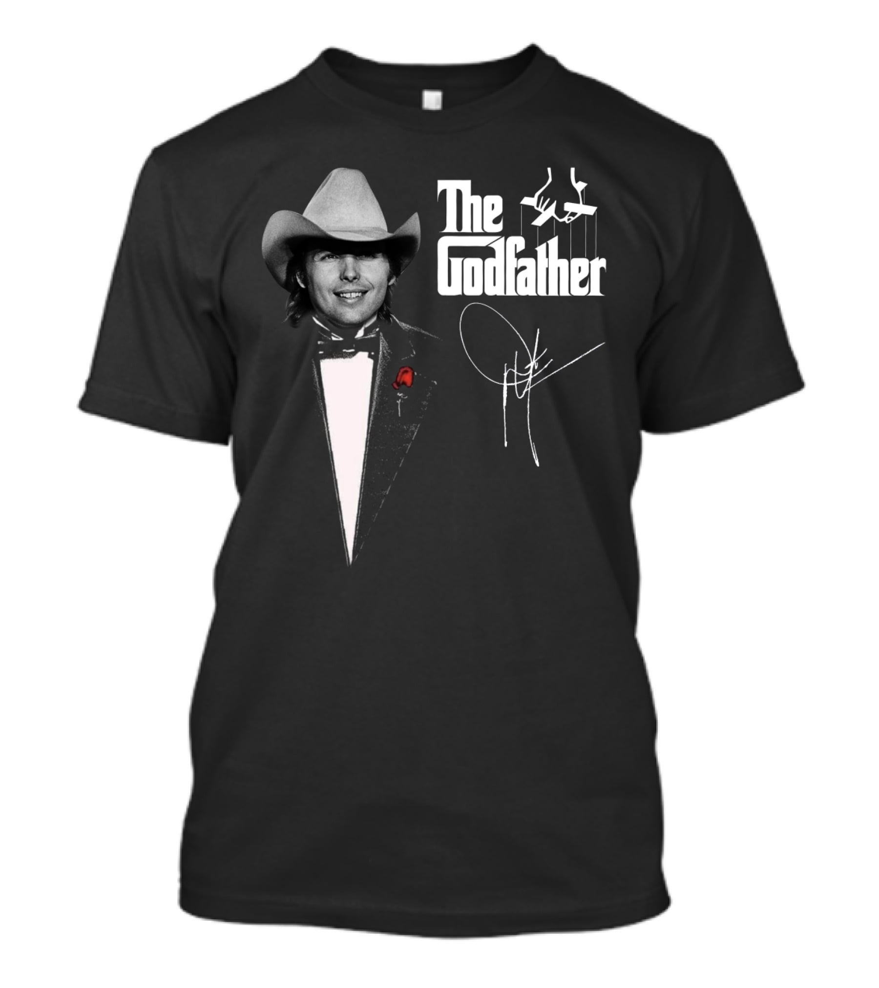 The Godfather Dwight Yoakam Signature Black Tuxedo Cowboy Hat T-Shirt