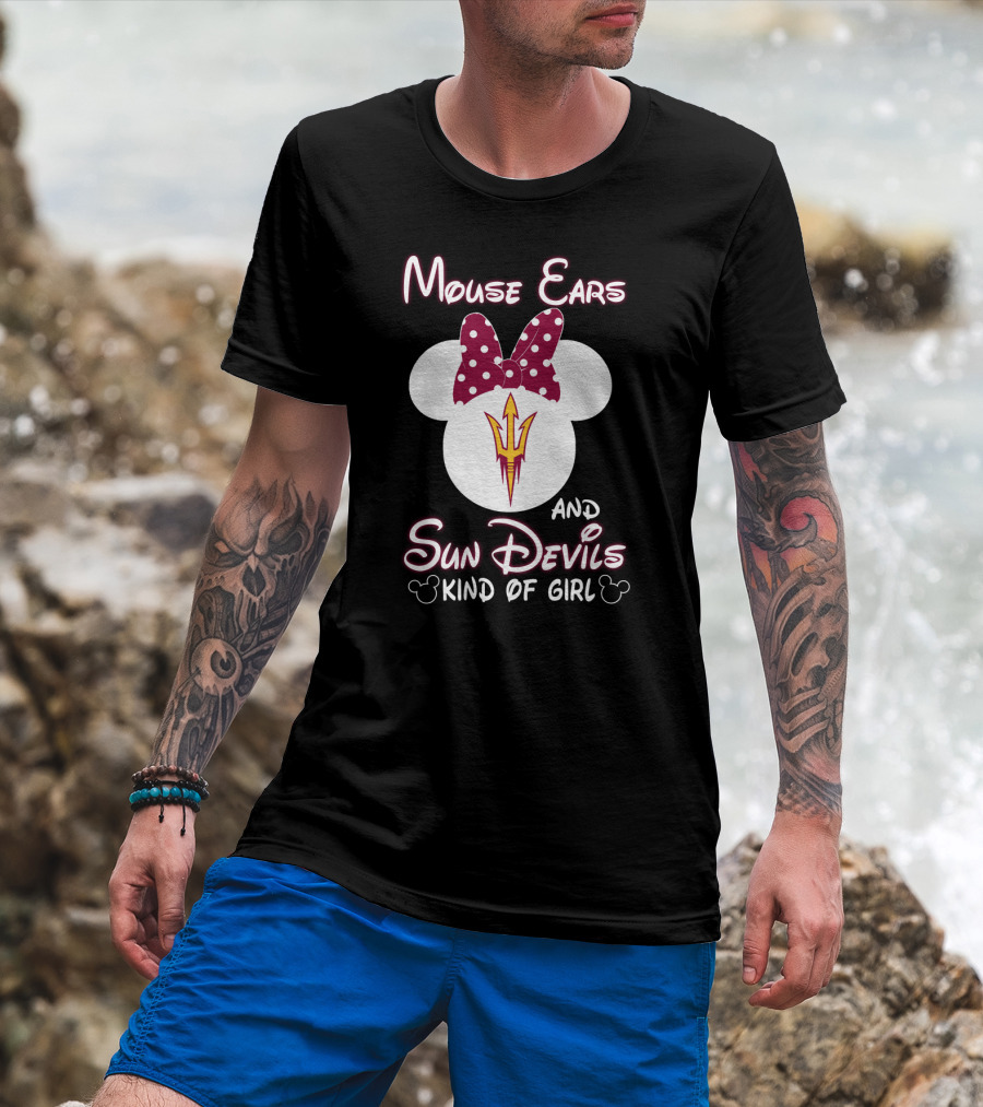 Mouse Ears And Sun Devils Kind Of Girl T-Shirt